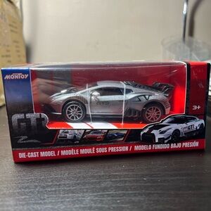 Silver Car Toy Collectible